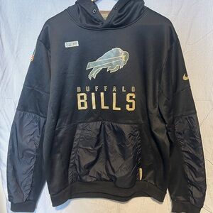 Nike NFL Buffalo Bills Salute to Service Black Pullover Hoodie Men’s Large